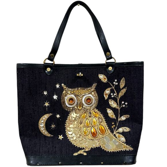 Vintage Enid Collins MCM “Looking Pretty” Owl Handbag - Picture 1 of 8